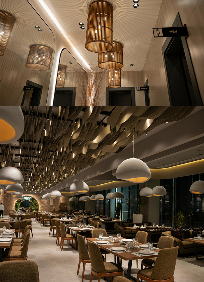 Industrial modern café branding and social environment interior design